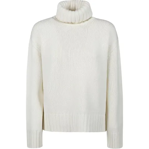 Cozy Knit Turtle Neck Sweater , female, Sizes: S, M - Fabiana Filippi - Modalova