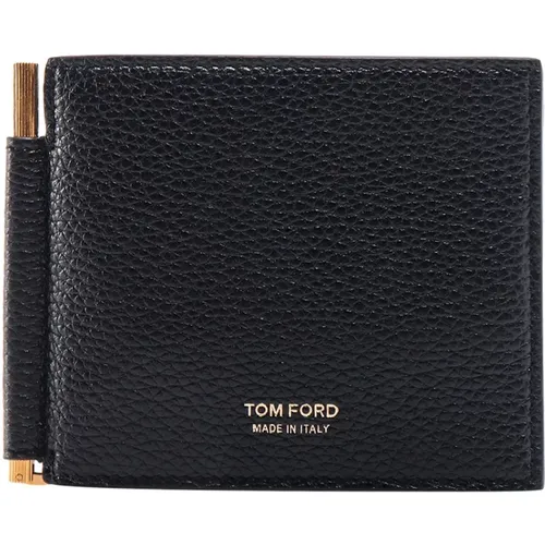 Leather Card Holder , male, Sizes: ONE SIZE - Tom Ford - Modalova