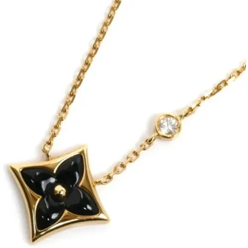 Pre-owned Gold necklaces , female, Sizes: ONE SIZE - Louis Vuitton Vintage - Modalova