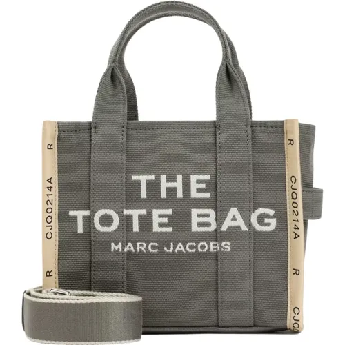 Jacquard Small Tote Bag in Bronze Grün , Damen, Größe: ONE Size - Marc Jacobs - Modalova
