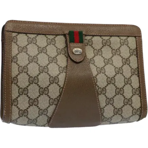 Pre-owned Leather clutches , female, Sizes: ONE SIZE - Gucci Vintage - Modalova