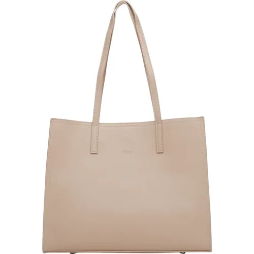 Damen Leder Shopper Tasche Er00115665 , Damen, Größe: ONE Size - Estro - Modalova