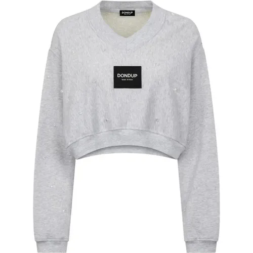 Grey Sweaters for Men , female, Sizes: S, XS - Dondup - Modalova