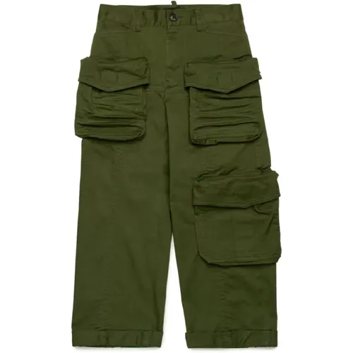 Grüne Stylische Hose Dsquared2 - Dsquared2 - Modalova