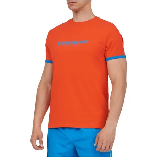 Einfaches Herren T-Shirt , Herren, Größe: L - Bikkembergs - Modalova