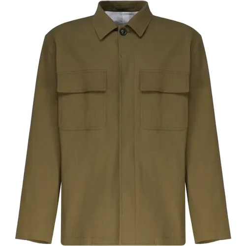 Sporty Cut Cotton Jacket , male, Sizes: S, M, L - Lardini - Modalova