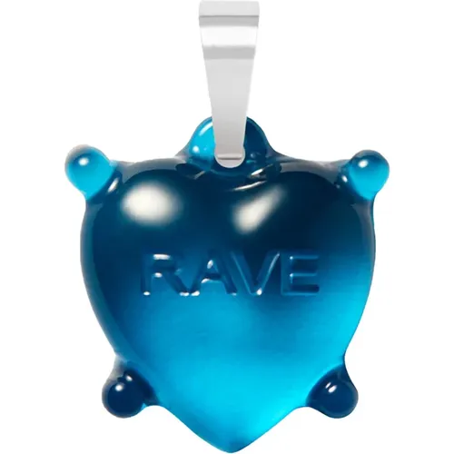 Rave Heart Pendant with Classic Connector , female, Sizes: ONE SIZE - Crystal Haze - Modalova