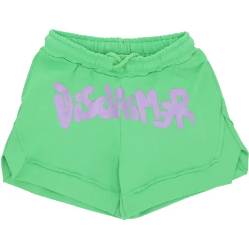 Logo Streetwear Shorts Lime Lilac , Damen, Größe: XS - Disclaimer - Modalova