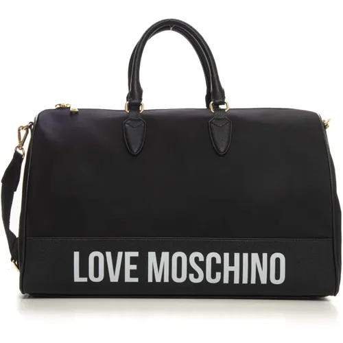 Stylish Travel Bag with Shoulder Strap , female, Sizes: ONE SIZE - Love Moschino - Modalova