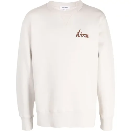 Arne Relaxter Baumwoll-Sweatshirt , Herren, Größe: L - Norse Projects - Modalova