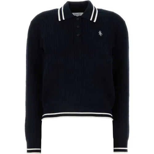 Navy Blue Polo Shirt Sporty & Rich - Sporty & Rich - Modalova