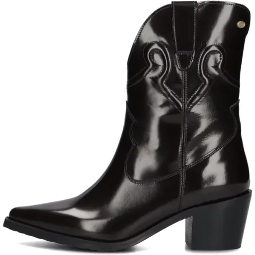 Western Style Lederstiefel , Damen, Größe: 37 EU - Fred de la Bretoniere - Modalova