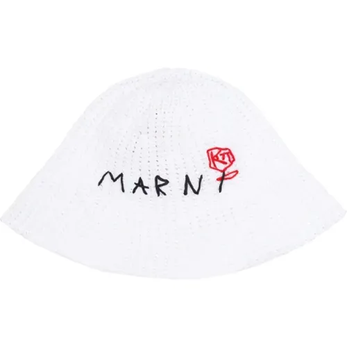 Crochet Bucket Hat , female, Sizes: S - Marni - Modalova