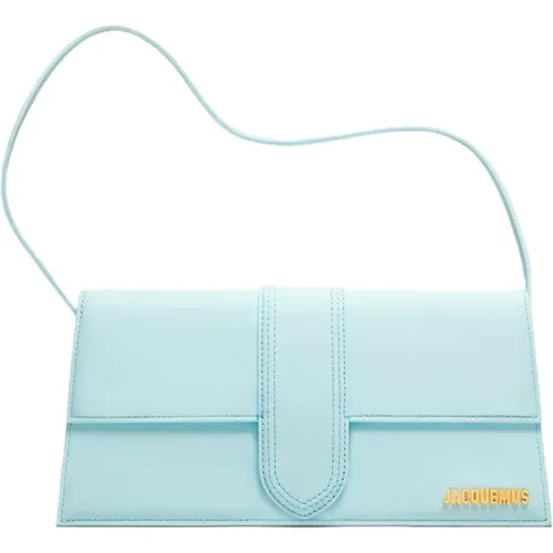 Blaue Leder Lange Brieftasche Handtasche - Jacquemus - Modalova