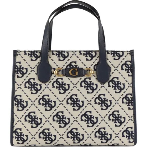 Bestickte Handtasche Izzy mit Logo - Guess - Modalova