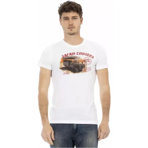 Cotton T-Shirt with Front Print , male, Sizes: 2XL, L, XL - Trussardi - Modalova