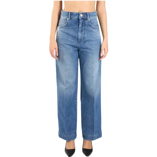 High-Waist Straight-Leg Denim Jeans , Damen, Größe: W31 - SPORTMAX - Modalova