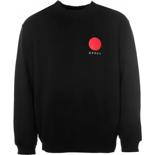 Japanische Sonne Sweatshirt , Herren, Größe: S - Edwin - Modalova