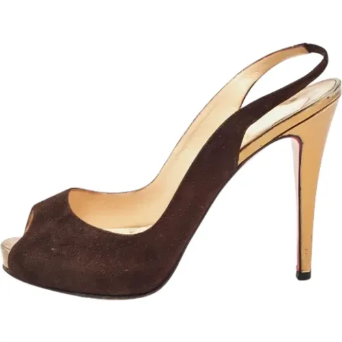 Pre-owned Suede heels , female, Sizes: 6 UK - Christian Louboutin Pre-owned - Modalova