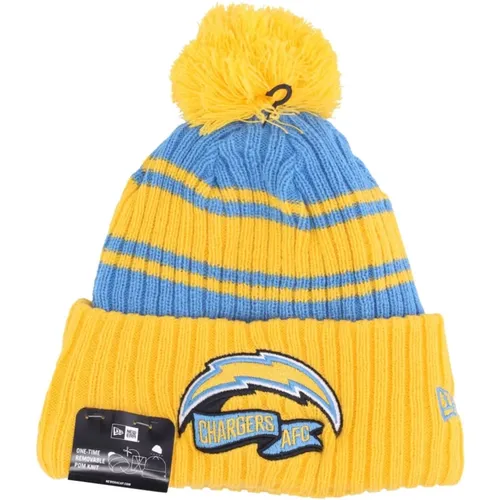 NFL Los Angeles Chargers Pom Pom Beanie , male, Sizes: ONE SIZE - new era - Modalova