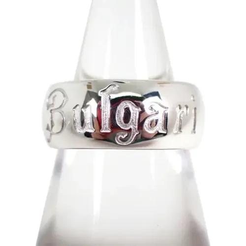 Pre-owned Silver rings , female, Sizes: ONE SIZE - Bvlgari Vintage - Modalova