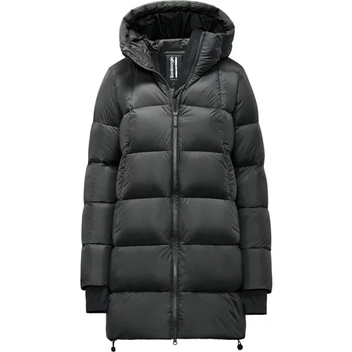 Nylon Down Jacket with Hood , female, Sizes: S, 3XL, M, XL, XS, 2XL, L - BomBoogie - Modalova