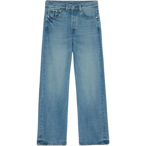 Blaue Straight Leg Baumwolljeans , Herren, Größe: W31 - Jacquemus - Modalova