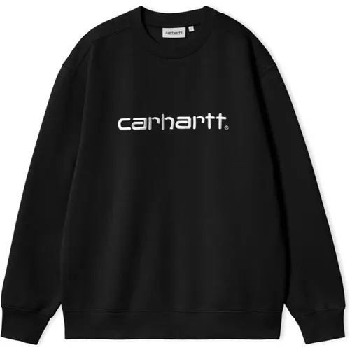 Klassischer Sweatshirt mit Baumwoll-Polyester Mix , Herren, Größe: S - Carhartt WIP - Modalova