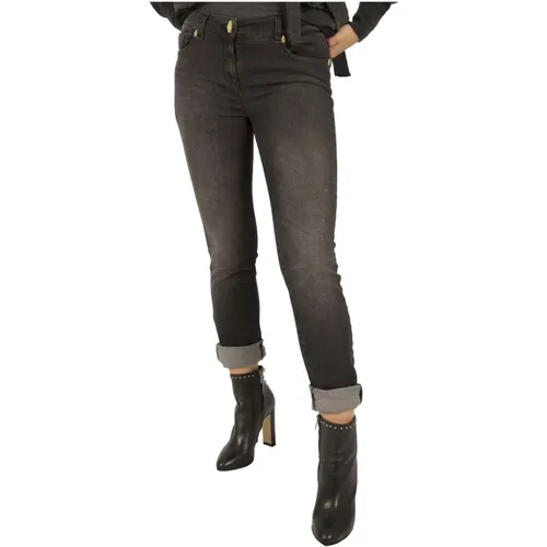 Graue Shaded Skinny Jeans , Damen, Größe: M - Cavalli Class - Modalova