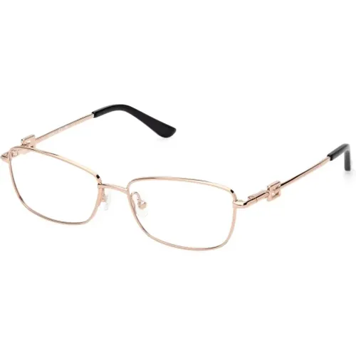 Elegante Rechteckige Brille , Damen, Größe: 53 MM - Guess - Modalova