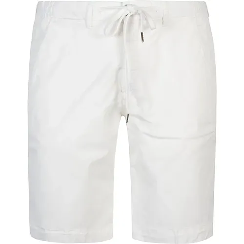 Weiße Bermuda-Shorts mit Kordelzug , Herren, Größe: S - Briglia - Modalova