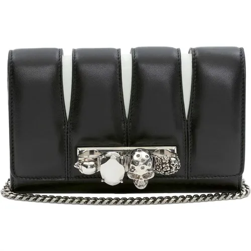 Leather Crossbody Bag Made in Italy , female, Sizes: ONE SIZE - alexander mcqueen - Modalova