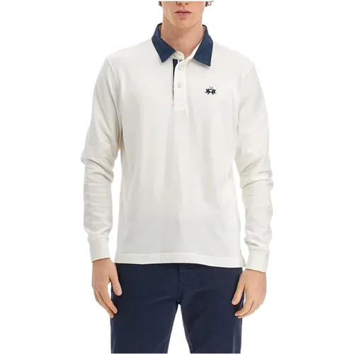 Cotton Polo Shirt with Logo , male, Sizes: XL - LA MARTINA - Modalova