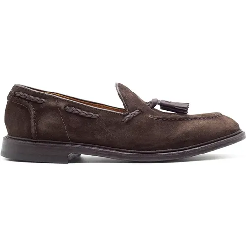 Flat shoes Dark , male, Sizes: 9 UK, 7 1/2 UK, 10 UK, 8 1/2 UK, 7 UK - Green George - Modalova