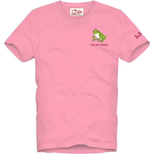 Frosch Kuss T-Shirt , Herren, Größe: S - MC2 Saint Barth - Modalova