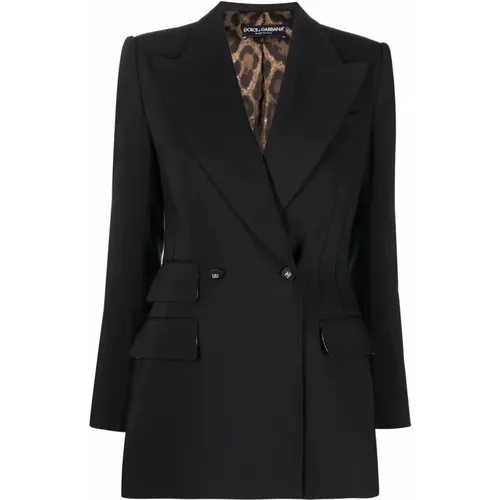 F29Lmtfurbgn0000 Blazer - Fashion-forward Women`s Blazer , female, Sizes: XS - Dolce & Gabbana - Modalova