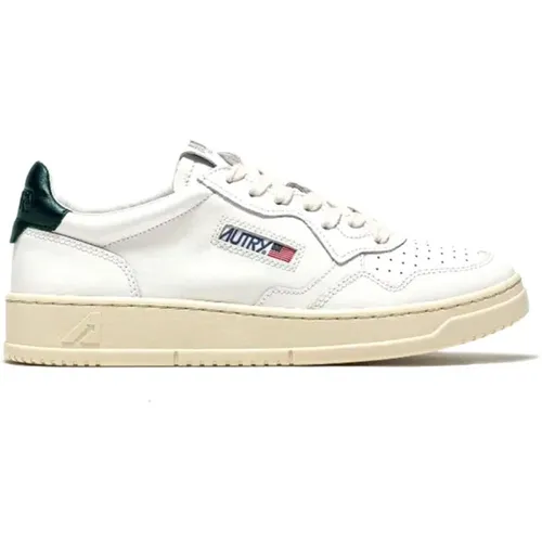 Grüne Leder Vintage Sneakers Autry - Autry - Modalova