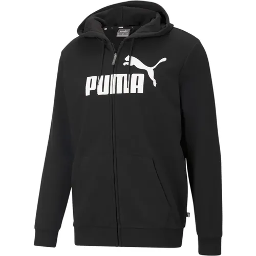 Essentials Big Logo Hoodie , Herren, Größe: M - Puma - Modalova