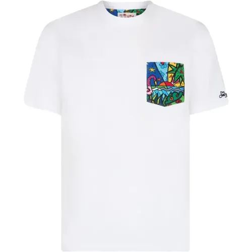Baumwoll T-shirt , Herren, Größe: XL - MC2 Saint Barth - Modalova