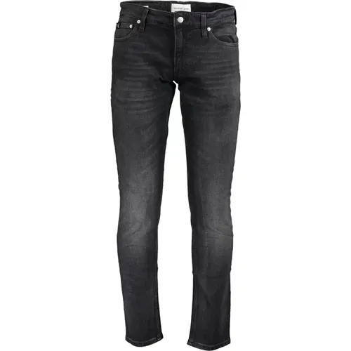 Schwarze Denim-Jeans mit 5 Taschen , Herren, Größe: W28 L32 - Calvin Klein - Modalova