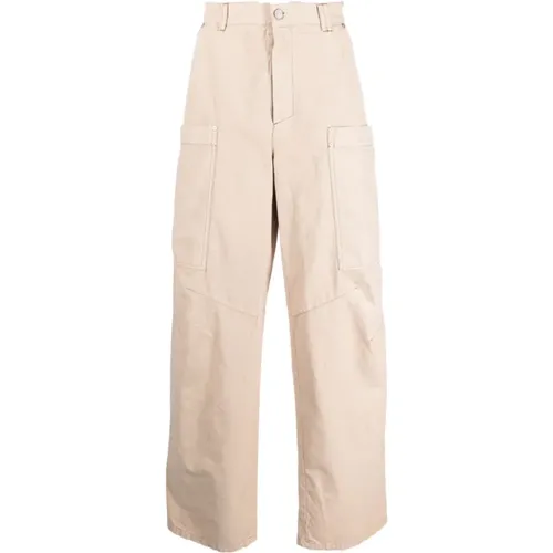 Cotton Trousers with Front Closure , male, Sizes: M, S, L - Palm Angels - Modalova