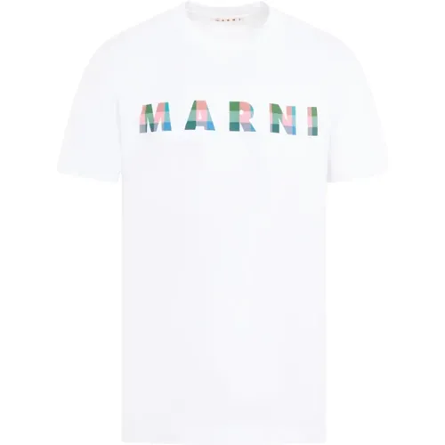 Cotton T-shirt , male, Sizes: L, XL, M - Marni - Modalova