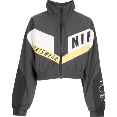 Sportswear Gewebte Jacke Rauchgrau , Herren, Größe: S - Nike - Modalova