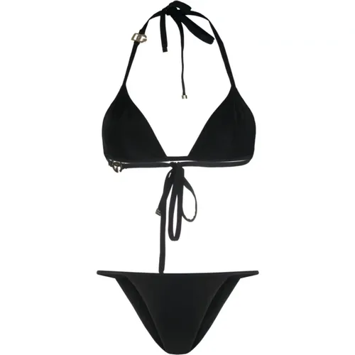 Sea Clothing Triangle-Cup Bikini Set , female, Sizes: S - Dolce & Gabbana - Modalova