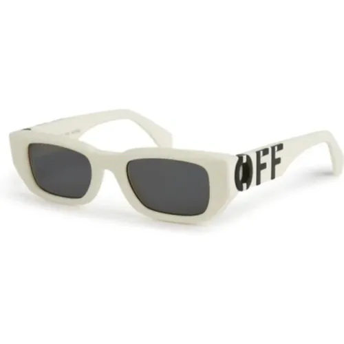 Trendy Fillmore Sunglasses , unisex, Sizes: ONE SIZE - Off White - Modalova