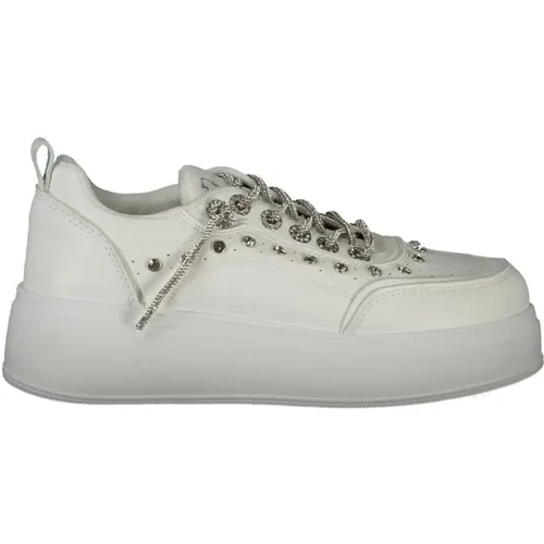 Weiße Polyester Sneaker , Damen, Größe: 41 EU - Laura Biagiotti - Modalova