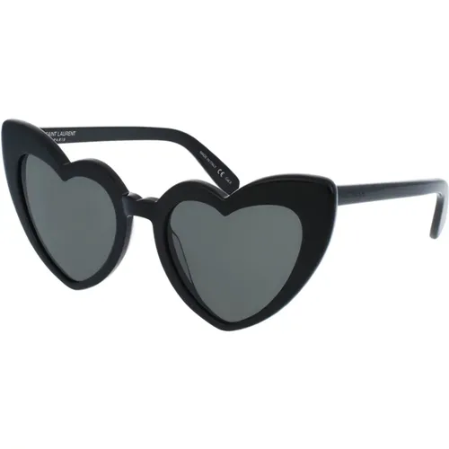 Loulou-001 Schwarze Sonnenbrille , Damen, Größe: ONE Size - Saint Laurent - Modalova