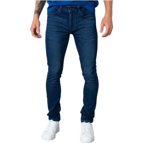 Klassische Blaue Zip-Jeans mit Taschen , Herren, Größe: W29 L32 - Only & Sons - Modalova