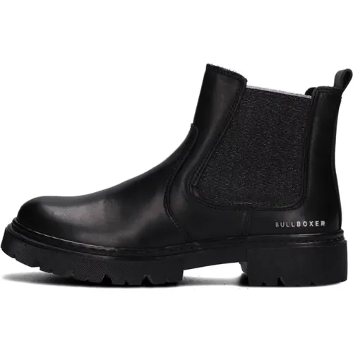 Glitzer Chelsea Boots für Mädchen , Damen, Größe: 36 EU - Bullboxer - Modalova