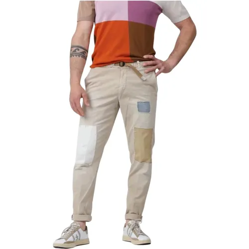 Stylische Hose , Herren, Größe: XL - White Sand - Modalova